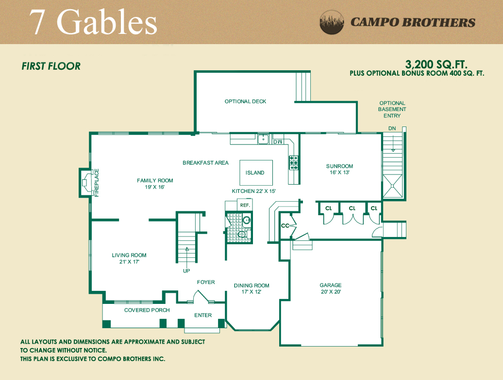 Floor Plans Campo Brothers Long Island Construction